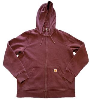 Carhartt Jacket Womens M Red Relaxed Outdoors Workwear Hiking Active Track Adult
